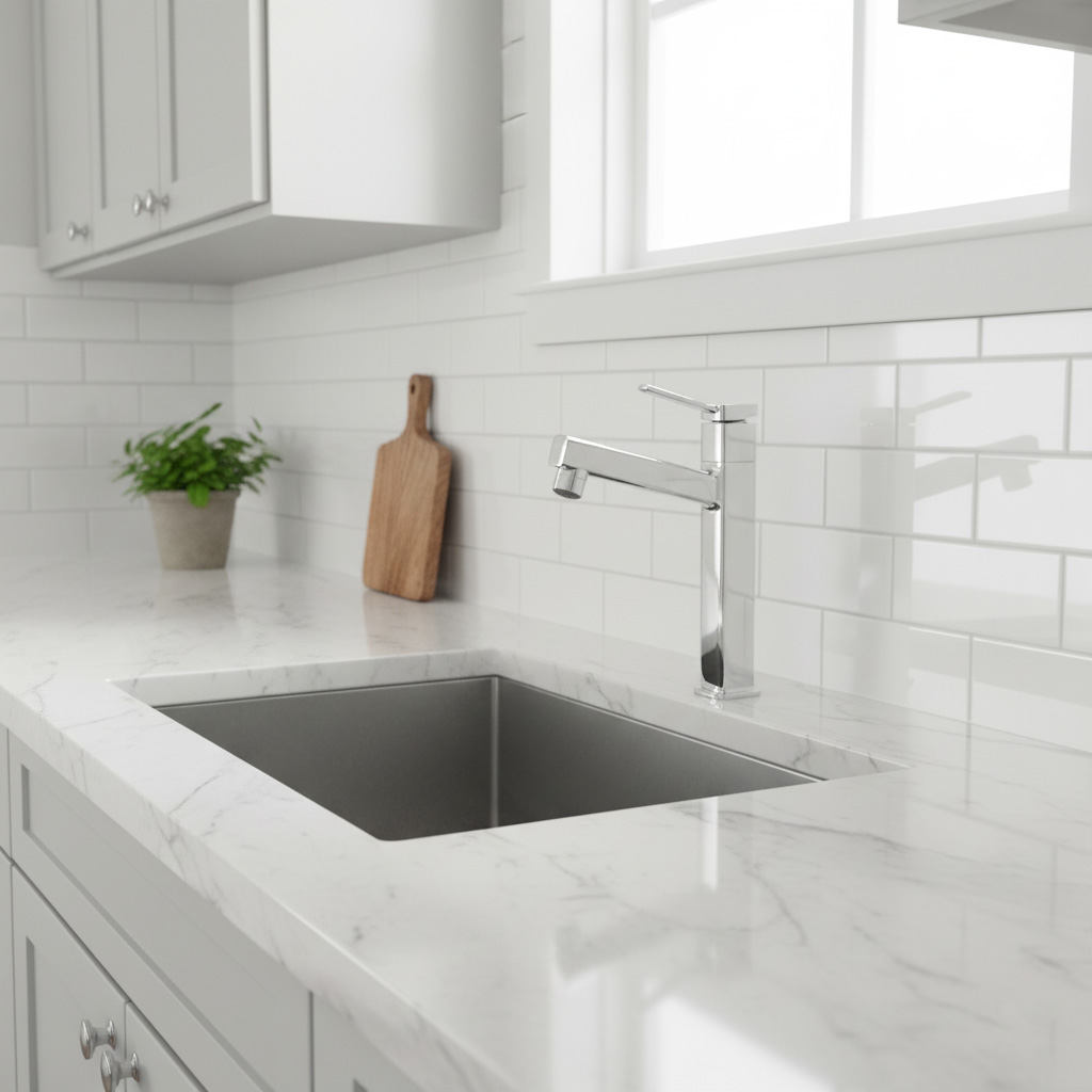 Matte Black Kitchen Faucet | Modern Single Handle Sink Mixer Tap with Sprayer for Residential and Commercial Use