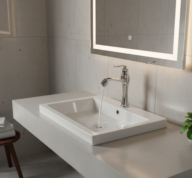 Classic Tall Chrome Brass Basin Faucet with Single Handle Mixer and Water-Saving Aerator Elegant Bathroom Vanity Tap for Hotel And Residential Projects