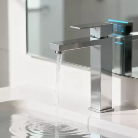 Brushed Nickel Single Handle Tall Vessel Sink Bathroom Faucet with Lever Handle Aerated Spout and Corrosion-Resistant Finish for Modern Basin and Vanity Installations