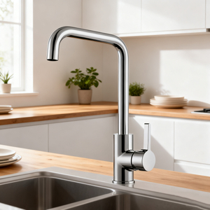 Modern Kitchen Faucet with Square Spout for Residential and Commercial Projects in many finishes
