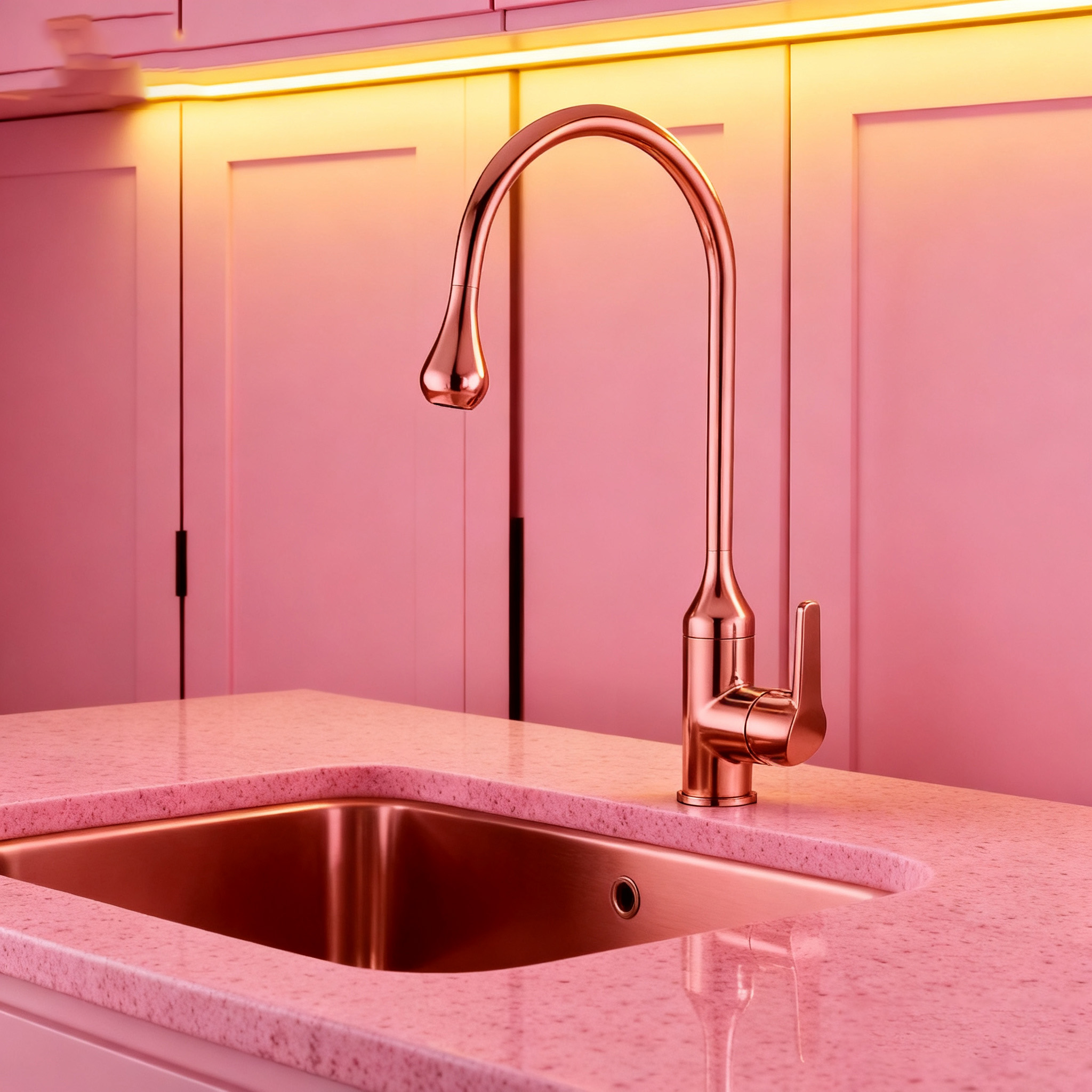 Single Handle High-Arc Kitchen Faucet - Durable and Stylish for Everyday Use