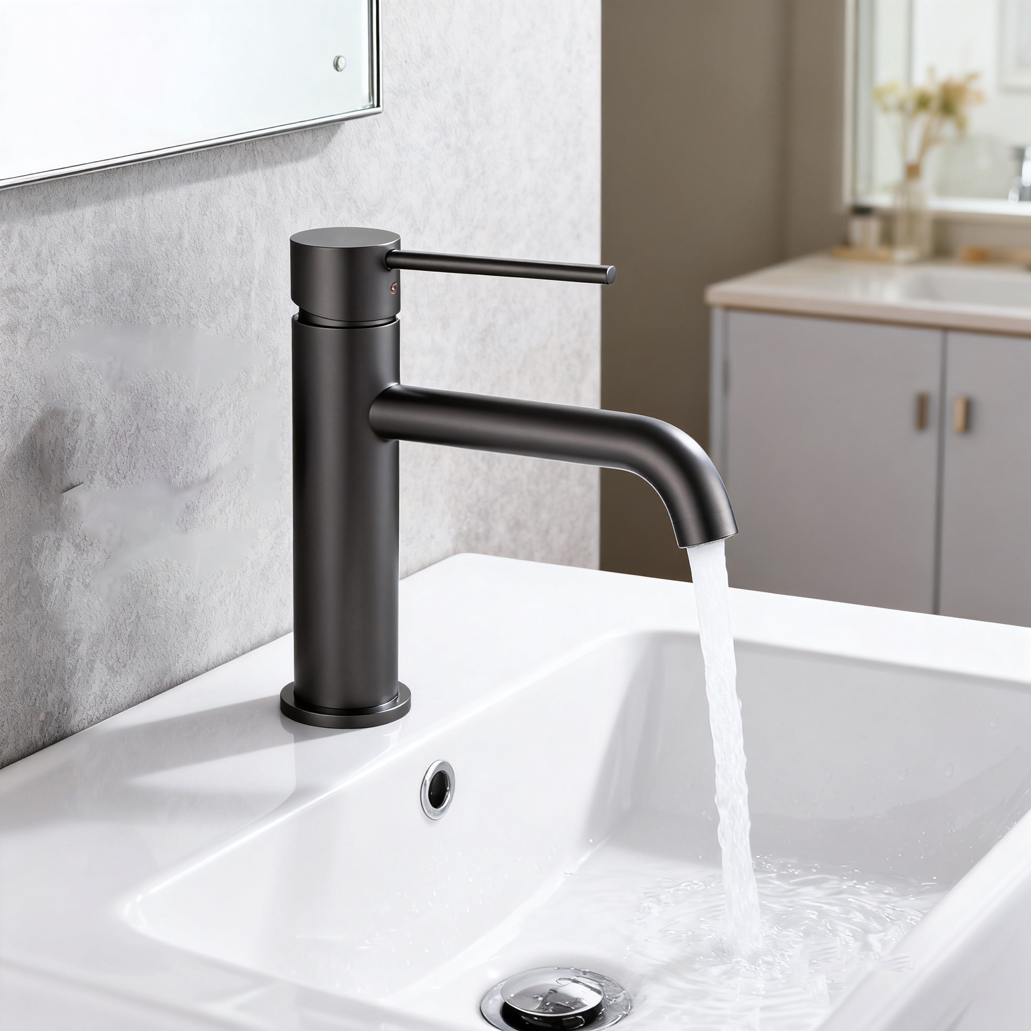 Chrome Basin Faucet – Modern Brass Bathroom Sink Tap | Single-Handle Mixer | Project & OEM Ready