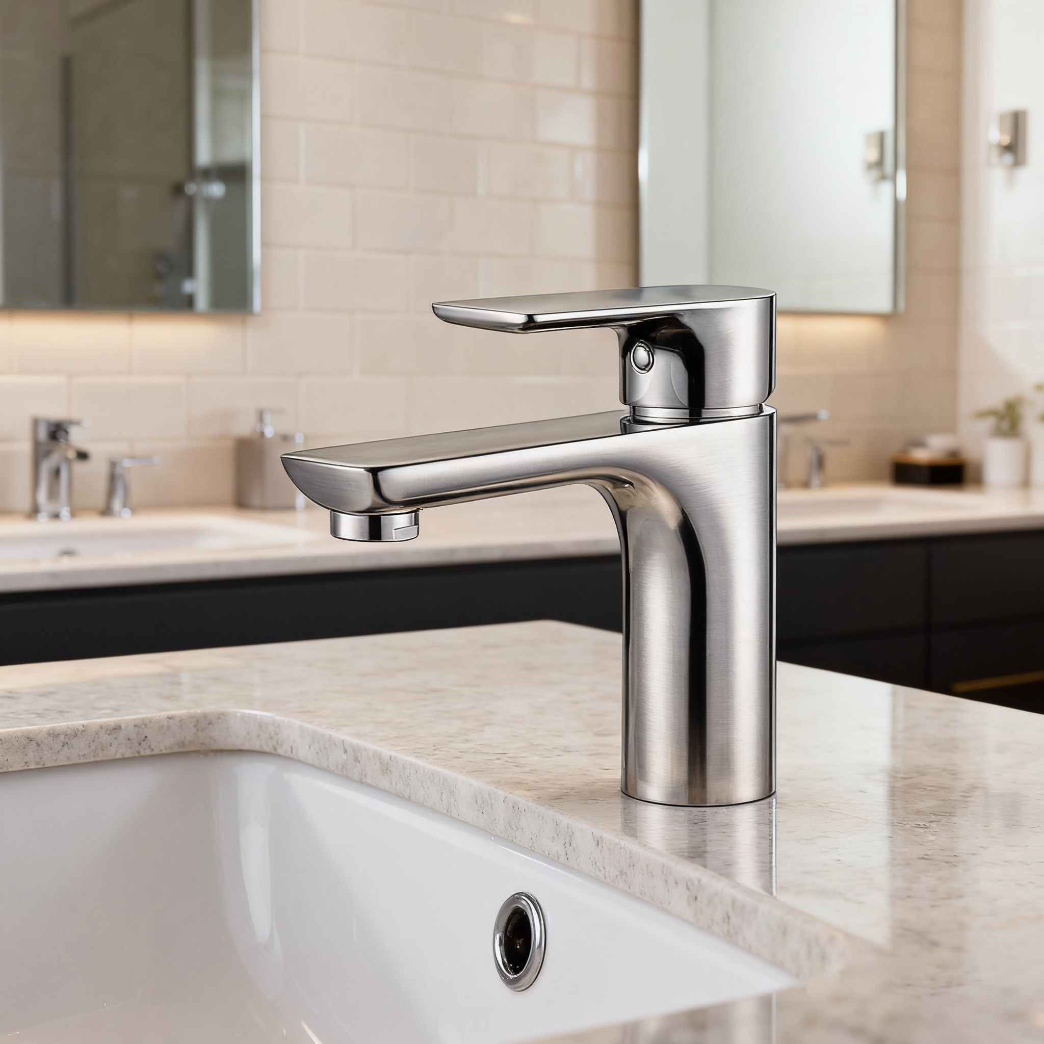 DF-11010 Single-Hole Basin Faucet Mixer | Solid Brass, OEM Project Ready