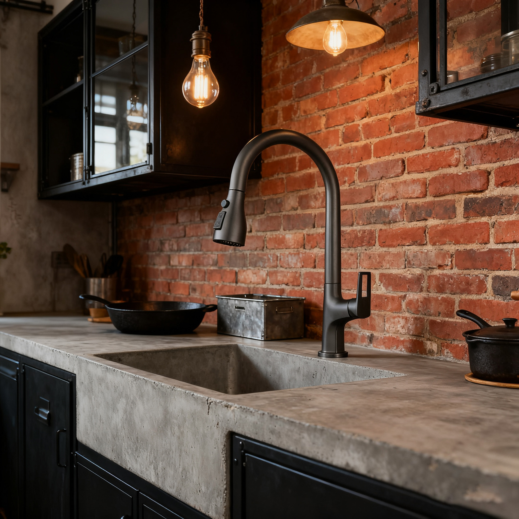 Commercial Style Pull Out Kitchen Mixer Tap with Sprayer for Cleaning and Washing Dishes from China manufacturer