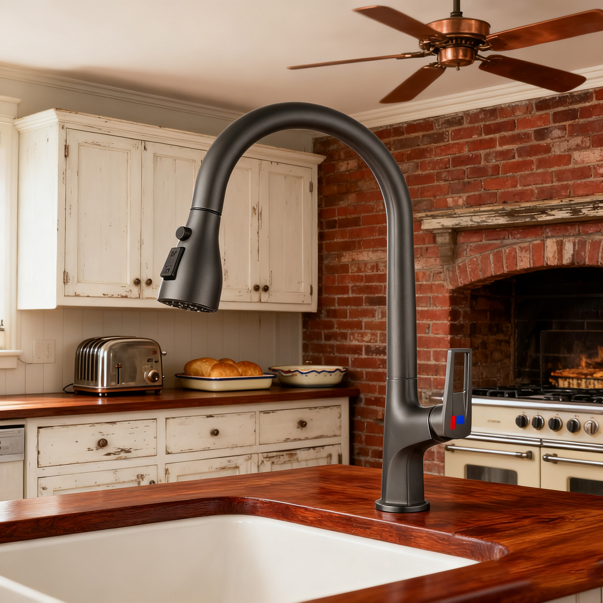 Commercial Style Pull Out Kitchen Mixer Tap with Sprayer for Cleaning and Washing Dishes