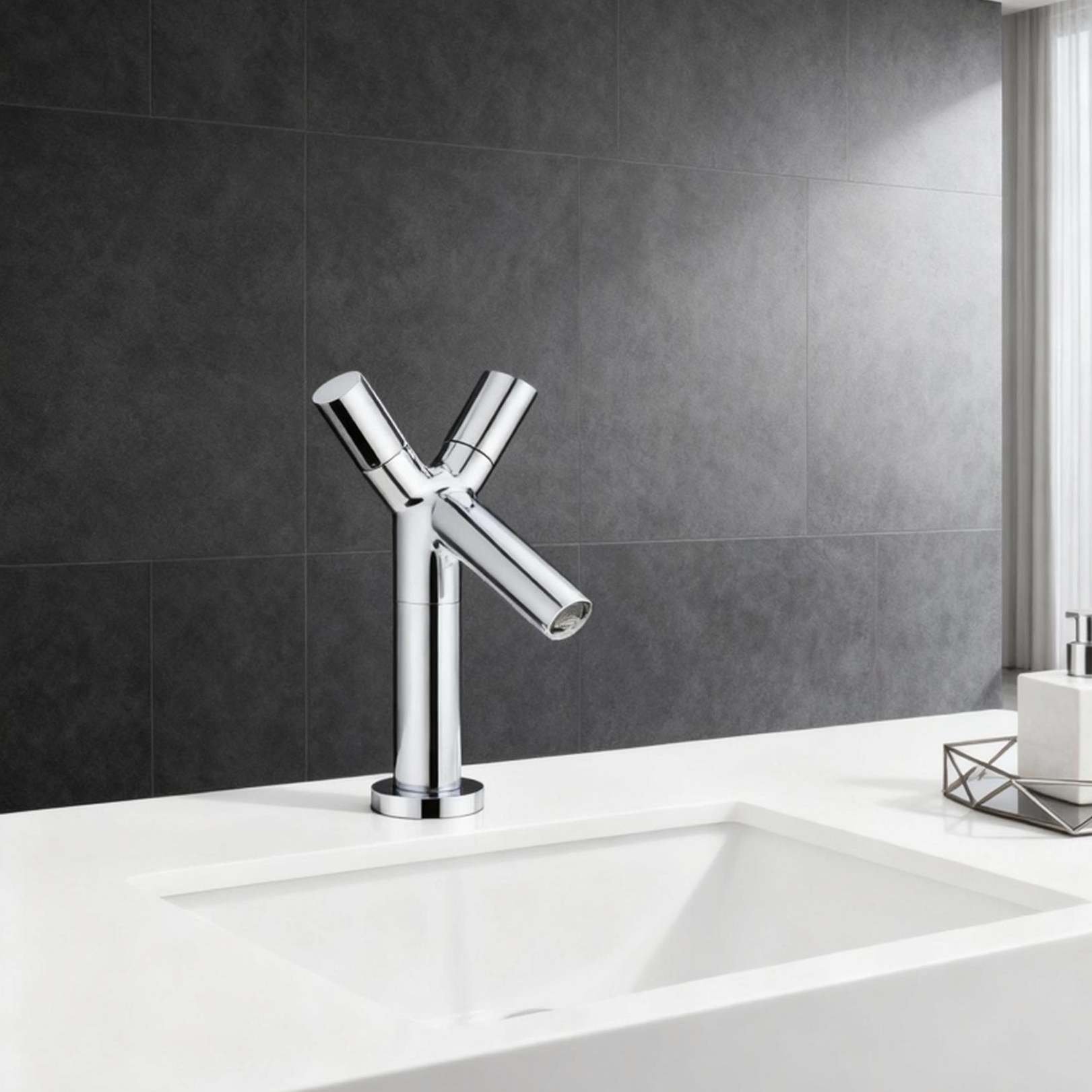 DF-Y6019 Modern Basin Faucet – DR Brass Single Handle Mixer with Precision Sprayer