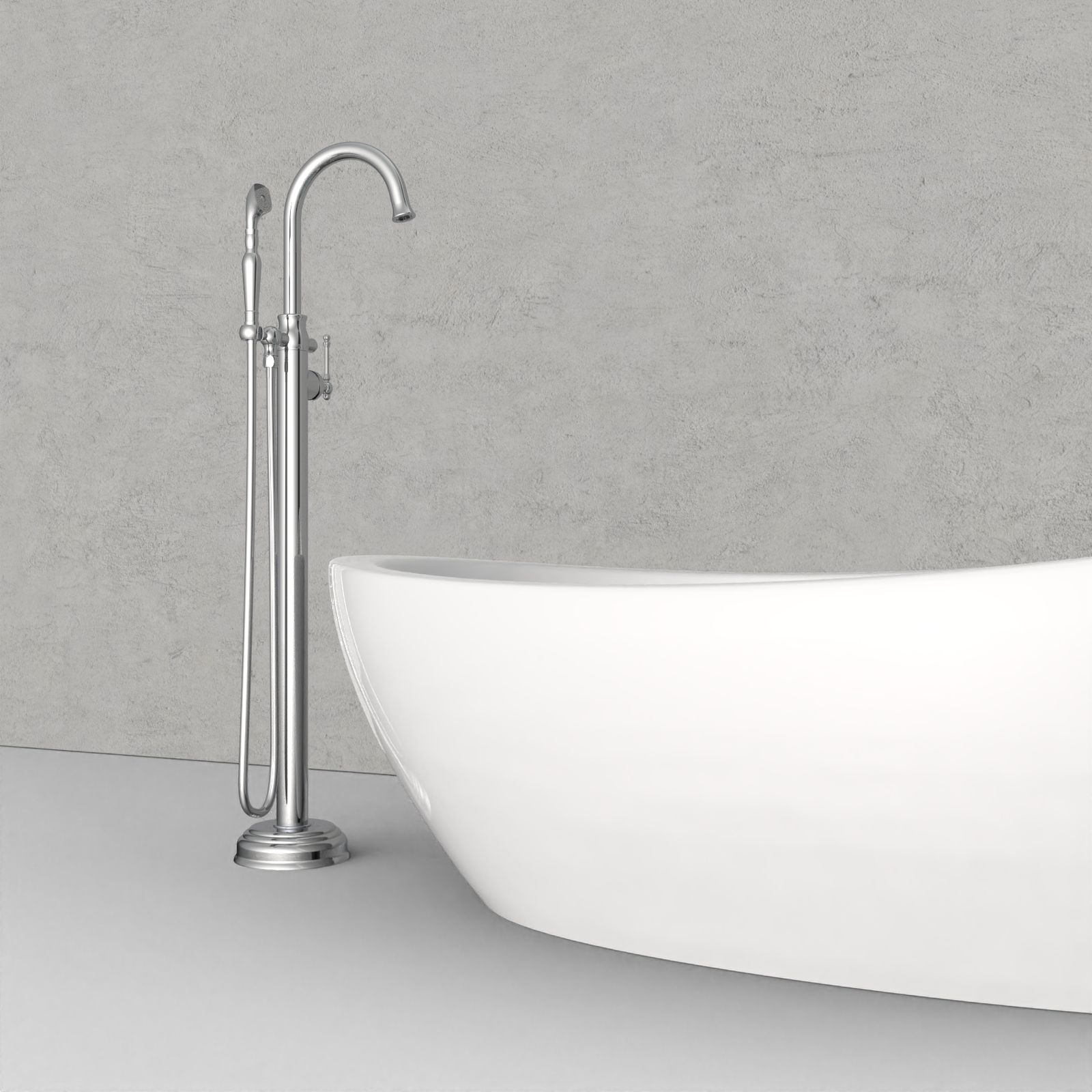 vintage freestanding bathtub faucet chrome finish