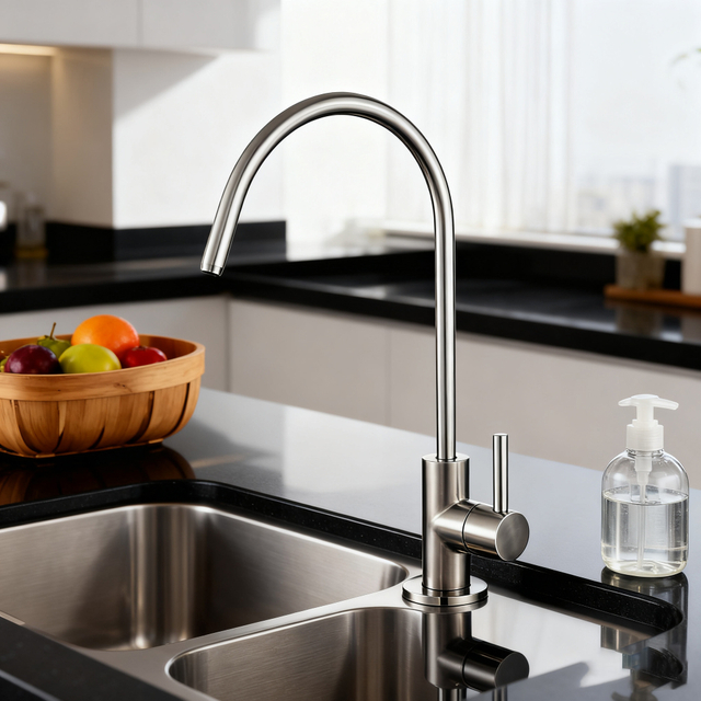 Modern Single Handle Filtered Water Faucet Swivel Kitchen Tap for RO Filtration System