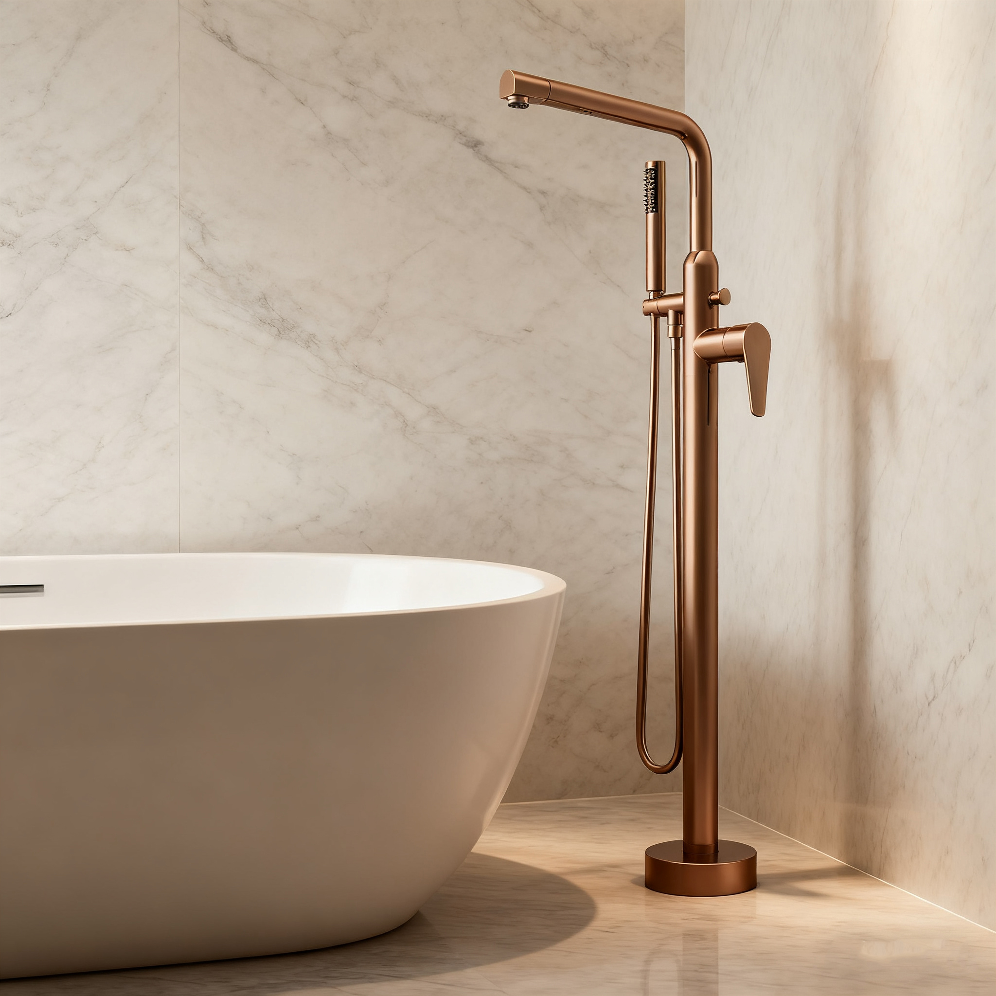 What are the benefits of freestanding bathtub faucets?