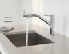 Kitchen Faucet with Sprayer - Premium Chrome Sink Mixer for Modern Kitchens 