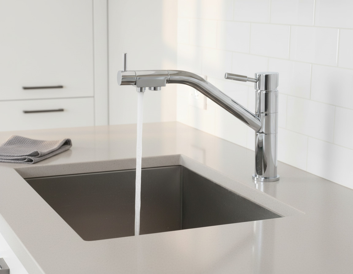 Kitchen Faucet with Sprayer - Premium Chrome Sink Mixer for Modern Kitchens 