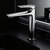 Tall Countertop Basin Faucet, Modern Brass Mixer Tap for Above Counter Vanity Sink