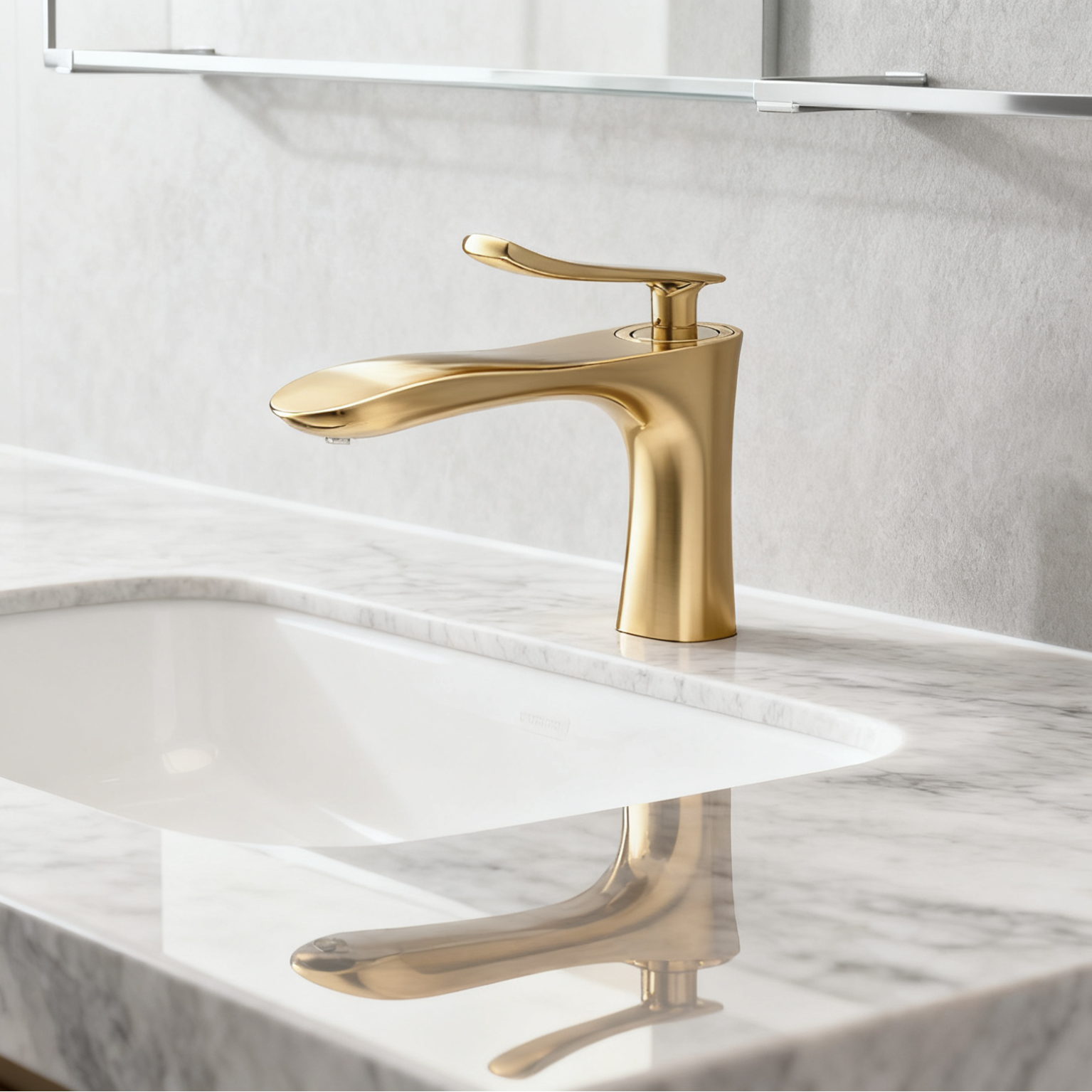 DF-4701 Brass Basin Mixer Tap Modern Luxury Single Handle Bathroom Faucet with Aerated Sprayer And High-End Chrome Finish for Global Projects