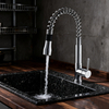 Commercial-Style Brass Kitchen Faucet with Pull-Down Sprayer for kitchen Project Global Supply