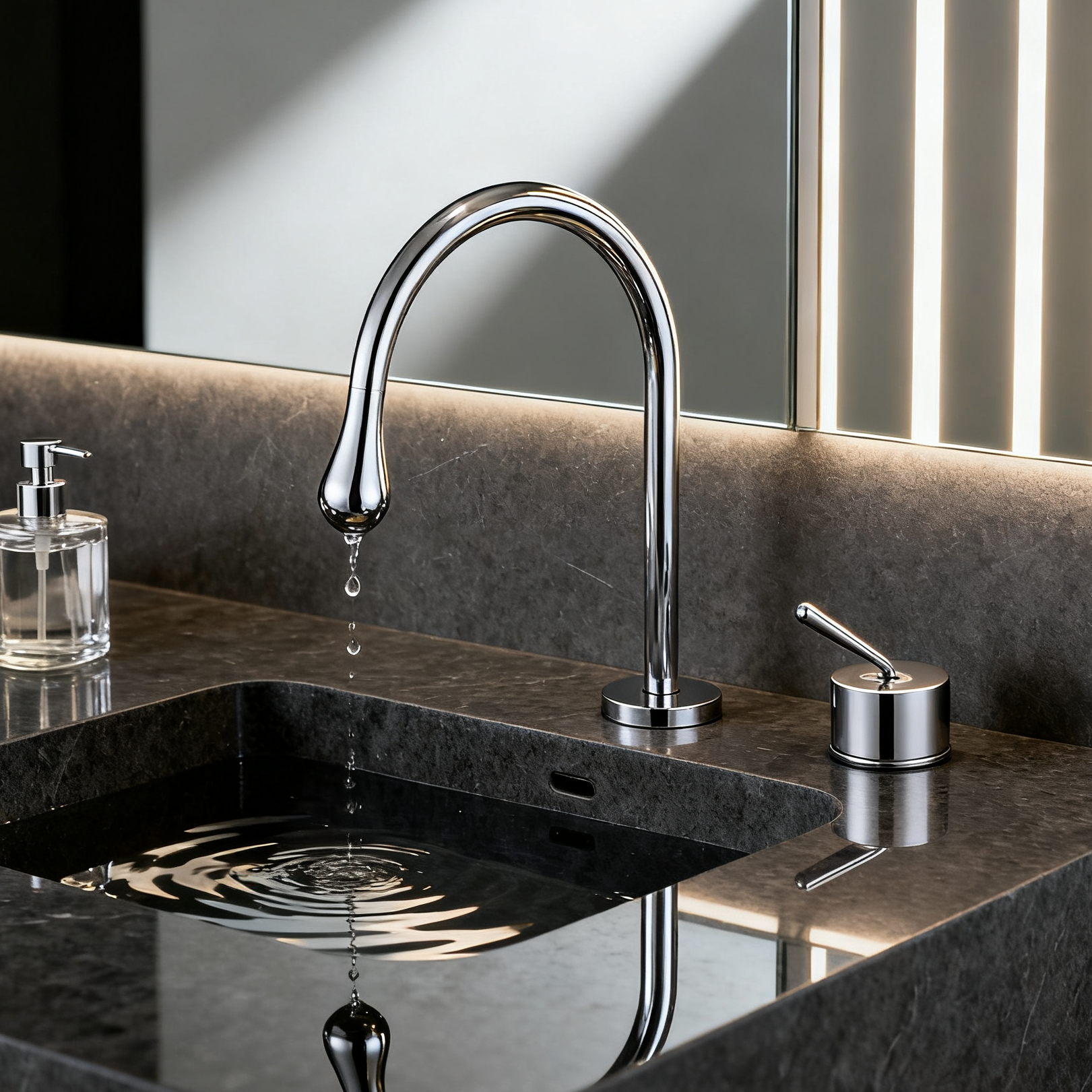 Modern Brass Basin Faucet 1401013 Single Handle Deck-Mounted Bathroom Mixer Tap with Sprayer Function – Polished Chrome Finish G1/2” Inlet