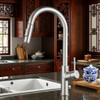 Commercial Pull-Out Kitchen Faucet with Durable Stainless Steel Sprayer for Restaurants & Hotels